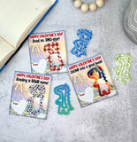 Dino Bookmark Valentine's Day Cards