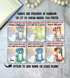 Dino Bookmark Valentine's Day Cards