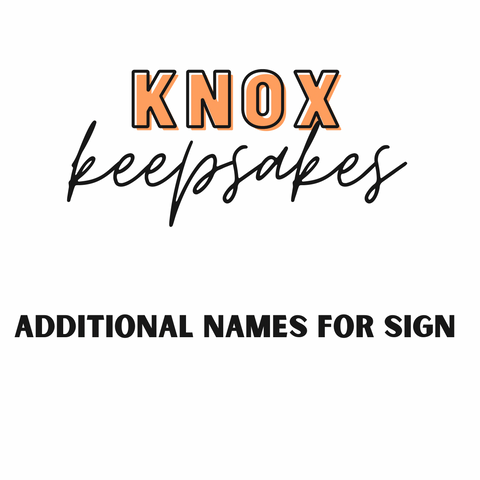 Additional Names $5